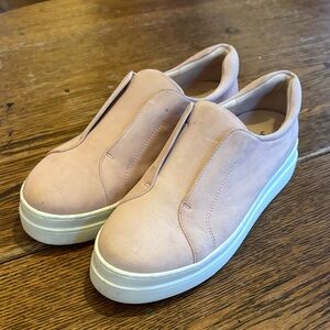 J/Slides Dusty Pink Leather Women’s Shoes Size 8.5